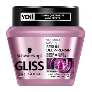ماسک مو کراتینه تقویت کننده موهای ضعیف GLISS